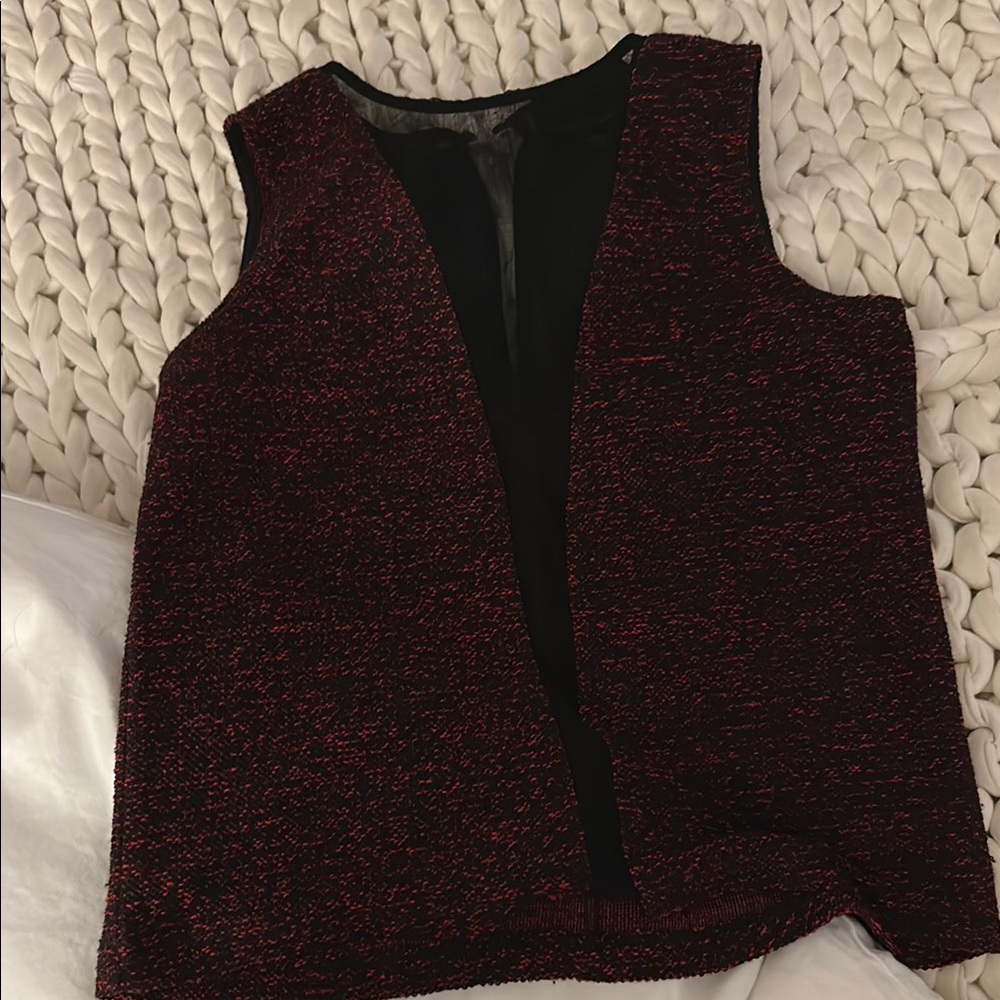 Harlowe & Graham Black and Red Tank Top